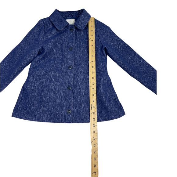 Gymboree Girls  Blue Winter Dress Coat Size M - Picture 4 of 8